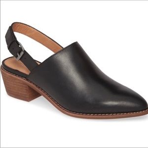 Madewell Jess Slingback Mules in Black Size 7.5